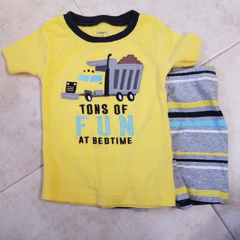 EUC Carter Dump truck PJs